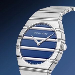Reloj de cuarzo ultrafino para hombre, cristal de zafiro con revestimiento de oro PVD, acero inoxidable de 37 mm, resistente al agua hasta 50 m - Product Image 2