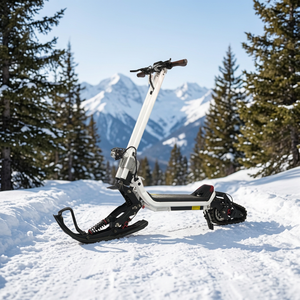 Trottinette électrique auto-équilibrante G63 SnowTrack, moteur brushless 1500W, pneus pleins, guidon réglable, cadre en aluminium, 150 kg - Product Image 3