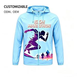 Camiseta de running personalizada barata con logo para maratón, publicidad, impresión 3D, poliéster, sublimación, camisetas en blanco. - Product Image 1