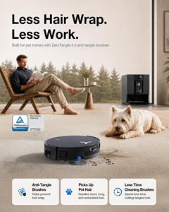 High-Performance Ecovacs X12 OMNICYCLONE Robot Vacuum & <b>Mop</b> 22000Pa Suction, Zero-Tangle, AI Obstacle Avoidance, Auto-Empty. - Product Image 3