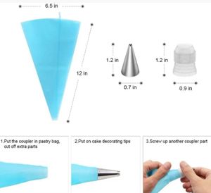 Hot <span class=keywords><strong>Cheap</strong></span> 22PCs Soporte de plato giratorio de aluminio Kit de decoración de pasteles para hornear con plato giratorio de pastel de aleación de aluminio de 12 pulgadas - Product Image 4