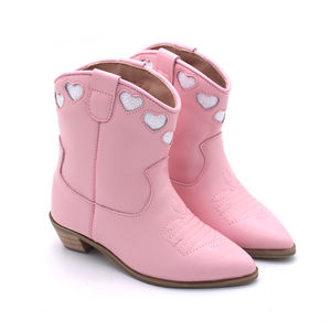 Bottes de cow-girl pour filles, enfants, tout-petits, avec logo personnalisé, faible MOQ, mode occidentale, Noël, petite fille, cœur, bottes de cow-girl - Product Image 4