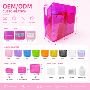 <span class=keywords><strong>Bolsas</strong></span> <span class=keywords><strong>de</strong></span> Maquillaje Transparentes, <span class=keywords><strong>Bonitas</strong></span> y Modernas, Bolsa <span class=keywords><strong>de</strong></span> Cosméticos <span class=keywords><strong>de</strong></span> Viaje con Diseño Láser, Bolsa Organizadora para Brochas <span class=keywords><strong>de</strong></span> <span class=keywords><strong>Aseo</strong></span>, Estuche Necesario para Maquillaje - Product Image 4