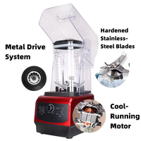 Low Noise Commerciële Heavy Duty Baby Food Processor Vruchtensap Blender Ice Crusher Machine Maker High Speed Food Blender