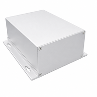 Boîtier en aluminium 131*55mm à montage sur bride, panneau frontal à 4 vis, base fendue, boîtier extrudé