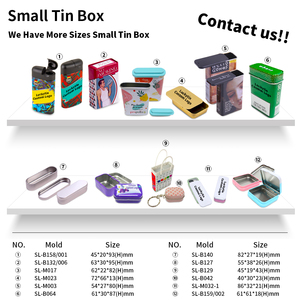 Oem ODM sản xuất tùy chỉnh tinplate lưu trữ Container hình chữ nhật kim loại có thể lật nắp thiếc Bạc Hà Hộp của bạc hà - Product Image 6