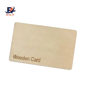 Tarjeta de proximidad de control de acceso sin contacto personalizada N213 Chip Smart Hotel tarjeta RFID en blanco de madera creativa