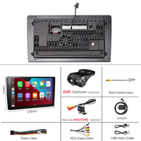 Lecteur DVD de voiture 2 DIN Bingfan 2026, écran tactile Incell 9 pouces, 2+32 Go, 2+64 Go, P13 1A100
