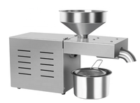 Presse à huile commerciale automatique de petite taille - Pressage à froid et à chaud, capacité de 3 à 6 kg/h, extraction multi-huiles pour usage domestique et commercial