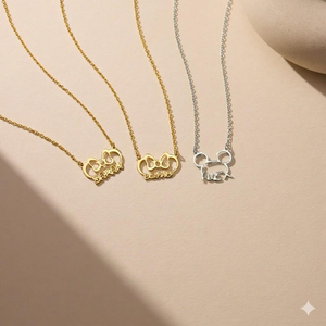 Collar con Colgante <span class=keywords><strong>de</strong></span> Letra <span class=keywords><strong>de</strong></span> Dibujos Animados Personalizado <span class=keywords><strong>para</strong></span> <span class=keywords><strong>Mujer</strong></span>, Cadenas <span class=keywords><strong>de</strong></span> Acero Inoxidable, Joyerí<span class=keywords><strong>a</strong></span> <span class=keywords><strong>de</strong></span> Diseño, Collar con Nombre - Product Image 2