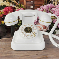 Téléphone filaire FICAN F01 OEM en gros pour livre d'or de mariage, livre d'or audio, design antique, 32 Go