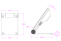 Scanner de codes-barres 2D ultra-fin et léger, pliable, mini-scanner de bureau, lecteur de codes QR 1D, scanner de plateforme