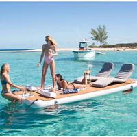 Drop Stitch PVC Ocean Multi Person Party Gonflable Floating Dock Jet Ski Gonflable Dock Platform