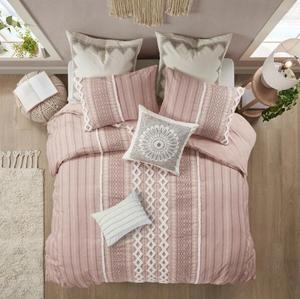 Ensemble <span class=keywords><strong>de</strong></span> couettes en polyester chenille imprimé en coton The Curated Nomad Clementina - Product Image 3