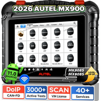 Outil de diagnostic automobile MaxiCheck MX900, scanner OBD2 bidirectionnel 8 pouces, CAN FD/DoIP, diagnostic de tous les systèmes OE pour Chevrolet