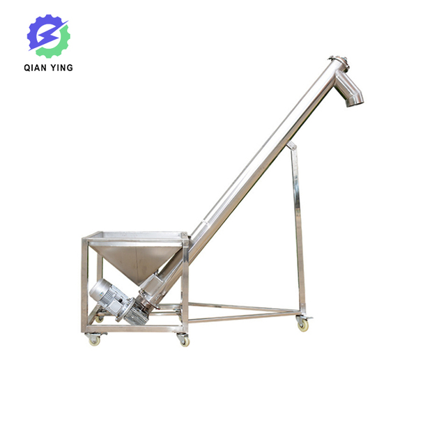 Professional Custom Mini Inclined Hopper Rice Auger Screw Conveyor Grain Suction Machine Flexible Screw Feeder Conveyor
