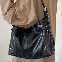 Sac fourre-tout en PU 2026 pour femme, grande capacité, décontracté, à porter à l'épaule ou en bandoulière, simple, tendance, pour le travail, le shopping et l'usage quotidien