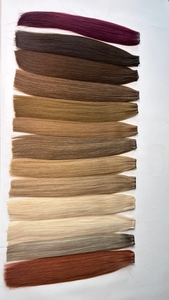 Nuovissime <span class=keywords><strong>Extension</strong></span> di <span class=keywords><strong>Capelli</strong></span> Umani Genius Weft Color Rame, Senza Ritorno, Tagliabili, Trama Senza Cuciture Ultra Sottile e Piatta - Product Image 5