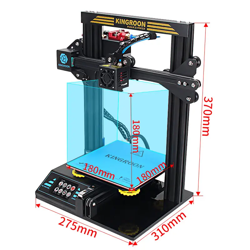 DIY 3D Printer 180 × 180 × 180ミリメートルPrinting Size Hobby 3D Printer WorksとDifferent Filament