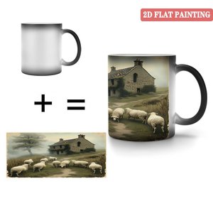 แก้วเปลี่ยนสีความร้อนเร็ว สีดำด้าน 11 ออนซ์ แก้วกาแฟเซรามิกมหัศจรรย์ - Product Image 4