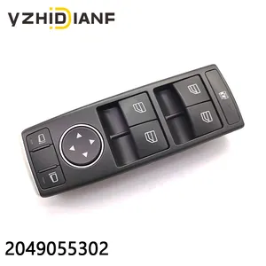 Sakelar Kontrol Kaca Samping Jendela Daya Elektrik Mobil Tombol Pengangkat Jendela Otomatis untuk MERCEDES-BENZ C300 2013-2014 OEM Tanpa 2049055302