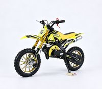 Mini moto tout-terrain à essence 49cc, design léger pour jeunes pilotes, motocyclette tout-terrain, designs tendance, plusieurs couleurs, moteur 2 temps