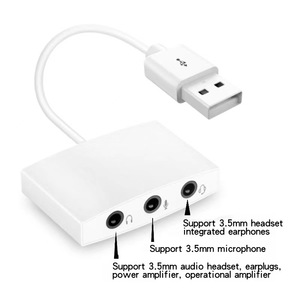 USB Card âm thanh với 3 áo khoác lỗ cho máy tính và máy tính xách tay Card âm thanh - Product Image 3