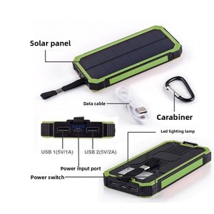 Lampe de camping en gros avec batterie externe 20000 mAh en plastique, style Land Rover, pour extérieur, triple protection, <span class=keywords><strong>banque</strong></span> d'alimentation solaire 10W - Product Image 4
