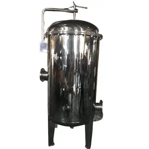 304 stainless steel precision filter vertical pressure multi-function flange 60 core 40 inch filter pp filter housing