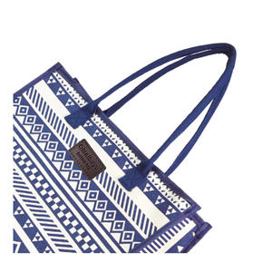 Sac à main pour femme, style ethnique, en toile, grande capacité, sac de maman, pour le travail, sac à bandoulière simple - Product Image 6