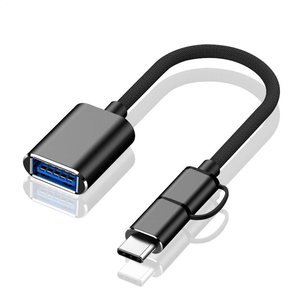 Chất lượng cao 2-in-1 loại USB2.0 OTG Adapter <span class=keywords><strong>C</strong></span>áp sạ<span class=keywords><strong>c</strong></span> nhanh Type-<span class=keywords><strong>C</strong></span> và <span class=keywords><strong>Micro</strong></span> 5pin cho xe ô tô máy tính làm bằng hợp kim bền - Product Image 6