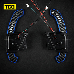 TDD LED Magnetic Carbon Fiber Paddle Shifters For Skoda 2019 Octavia VRS Steering <b>Wheel</b> Paddle Shifters - Product Image 2