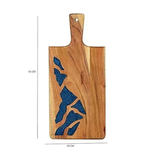 <span class=keywords><strong>Tabla</strong></span> <span class=keywords><strong>de</strong></span> Charcutería Rectangular Azul <span class=keywords><strong>de</strong></span> Resina con Diseño Duradero y No Tóxico <span class=keywords><strong>para</strong></span> Decoración <span class=keywords><strong>de</strong></span> Encimeras <span class=keywords><strong>de</strong></span> Cocina - Product Image 4