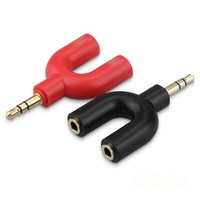 USENGKA Adaptateur de séparateur audio 2 en 1, séparateur d'écouteurs 3,5 mm, concentrateur, convertisseur, connecteur, partage de musique