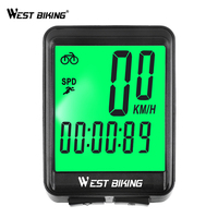 Inbike — compteur filaire et sans fil avec grand écran de vélo, GPS, odomètre, chronomètre, indique la vitesse, ordinateur numérique de bicyclette, modèle