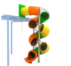 Wholesale large equipment kid slides outdoor plastic tube slide play set