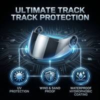 Nouvelle visière de casque de moto Nolan X-802/803 RS, remplacement en PC anti-rayures, dégagement rapide, protection solaire, visière pour toutes les saisons