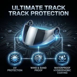 Visera de Repuesto para Casco de Motocicleta Nolan X-802/803 RS, PC Anti-Rayones, Liberación Rápida, Protección Solar, para Todas las Estaciones - Product Image 4