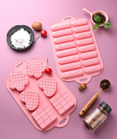 Moule de cuisson en silicone écologique résistant à la chaleur pour gâteaux, gaufres, biscuits et barres chocolatées - Compatible micro-ondes et lave-vaisselle