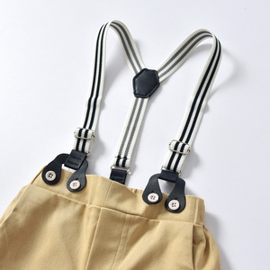 Vêtements pour tout-petits, vêtements formels pour bébés, ensembles de pantalons en jean pour garçons, ensembles de combinaisons en gros - Product Image 6