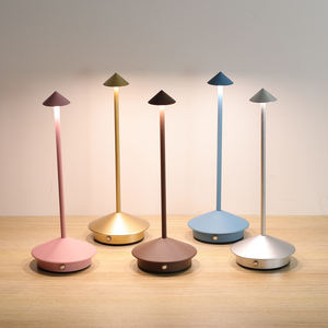 コードレステーブルランプ電池式LEDデスクランプポータブルタッチ調光可能テーブルナイトライトダイニングホーム用 - Product Image 2