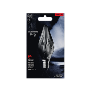 Lampadina a incandescenza 40W 230V E14 a forma di torcia/candela - Product Image 2