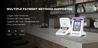 QR code Terminal Soundbox Haut-parleur Clavier intégré pour la saisie du montant