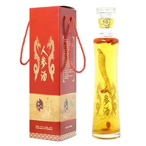 500ml Buckle Sealed Glass Empty Wine Of Ginseng Sparkling Wine Bottle