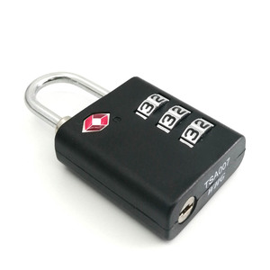 <span class=keywords><strong>Cadenas</strong></span> de voyage <span class=keywords><strong>tsa</strong></span> en plastique noir abs à 3 chiffres pour bagages - Product Image 6