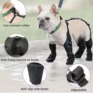 Bottes de pluie antidérapantes <span class=keywords><strong>pour</strong></span> <span class=keywords><strong>chien</strong></span> <span class=keywords><strong>pour</strong></span> l'<span class=keywords><strong>hiver</strong></span>, la neige, la randonnée en plein air, chaussures en caoutchouc à semelle réglable <span class=keywords><strong>pour</strong></span> <span class=keywords><strong>chien</strong></span>, résistantes à la saleté, <span class=keywords><strong>pour</strong></span> petits et moyens chiens - Product Image 5