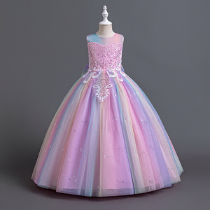 Vestido <span class=keywords><strong>de</strong></span> Princesa con Lentejuelas <span class=keywords><strong>para</strong></span> Niñas <span class=keywords><strong>de</strong></span> 1 a 16 Años, Diseño OEM ODM, Bordado, Combinación <span class=keywords><strong>de</strong></span> Colores, Vestido <span class=keywords><strong>de</strong></span> Malla con Flores, <span class=keywords><strong>Ropa</strong></span> <span class=keywords><strong>de</strong></span> Noche <span class=keywords><strong>para</strong></span> Niñas - Product Image 3