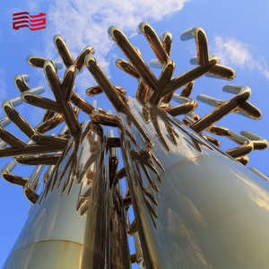 Mostre all'aperto di sculture in metallo che mostrano arte astratta di artisti locali e opere in metallo mostrano lo spirito della comunità - Product Image 2