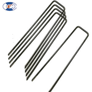 Chiodi a U in Acciaio Zincato da 6 Pollici <span class=keywords><strong>HF</strong></span> Wholesale, Graffette per Paesaggistica, Fissaggio Erba e Prato - Product Image 3