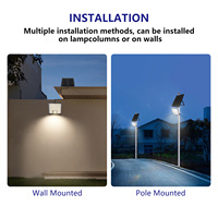 Projecteur Solaire LED 150W Haute Luminosité à Conception Brevetée, 3 Températures de Couleur, Étanche, pour Extérieur, avec Télécommande